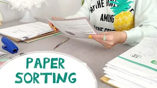 ASMR Paper Sorting • Opening Mail, Organizing Documents • No Talking