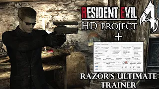 HOW TO INSTALL AND USE RAZOR'S ULTIMATE TRAINER + RESIDENT EVIL 4 HD PROJECT