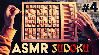 ASMR PUZZLE Wooden Sudoku Solving (n°4) 😴FRENCH Whispering