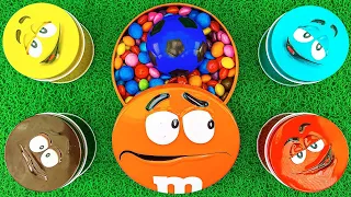 Satisfying Video | Box MMs Full of Mixing Candy Skittles with Magic Duck Playdoh  Soccer