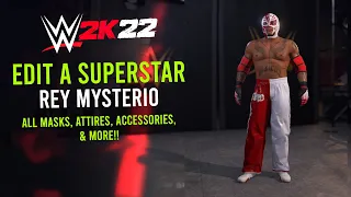 WWE 2K22 Rey Mysterio Edit A Superstar All Masks, Attires, & More! (PS5)