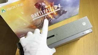 Xbox One S Battlefield 1 Special Edition Unboxing + Gameplay (1TB Bundle)