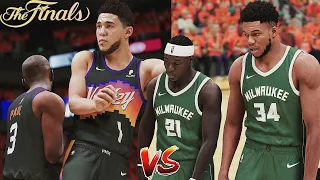 Simulating the 2021 NBA Finals on 2K! Milwaukee Bucks VS Phoenix Suns (Live Games)