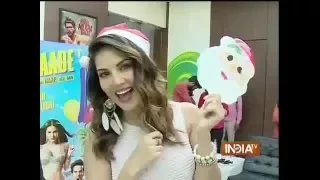 Mastizaade: Sunny Leone and Vir Das Interview, Enjoy Christmas with Santa