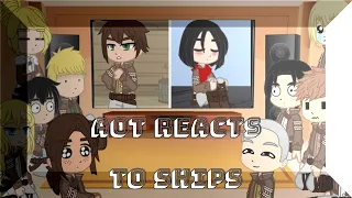 AoT reacts to Ships! (Part 1 - EreMika) | Contains Slight Manga Spoilers