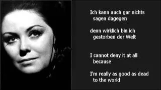 Margaret Price - "Ich bin der Welt abhanden gekommen" (Mahler - Rückert-Lieder)