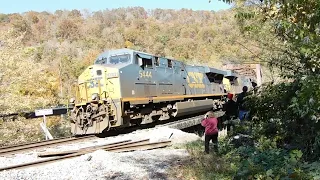 film coal trail crossing trestle  prince west virginia with jaw tooth