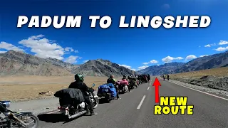 PADUM TO LEH FROM LINGSHED | DEADLY ZANSKAR ROADS | NEW ROUTE TO LEH
