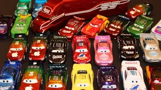 Disney Cars Custom Haul (20+) - Next-Gen Lightning McQueen, Chick Hicks, Hauler, Metallic, Rainbow