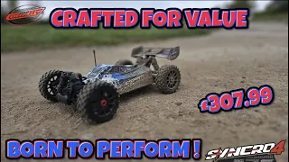 IS THIS THE BEST NEW RC BUGGY ? IT HANDLES AMAZING ! TEAM CORALLY SYNCRO 4 FIRST BASH AND GPS RUN