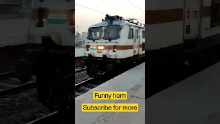 Funny Horn #shorts #indianrailways #viral #railfans #highspeedtrain #youtubeshorts #horn #wap7