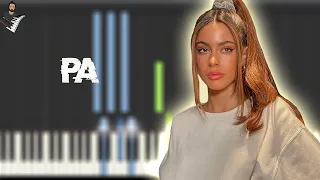 TINI - pa | Instrumental Piano Tutorial / Partitura / Karaoke / MIDI