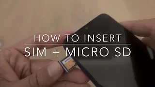 How to insert SIM and micro SD - Redmi Note 7