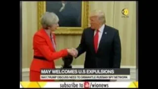 Theresa May welcomes US decision to expel Russian diplomats