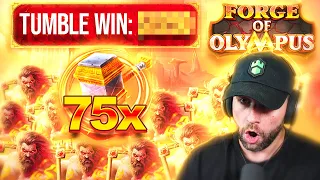 I RETURNED to FORGE OF OLYMPUS & got a HUGE TUMBLE WIN!! (Bonus Buys)