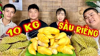 Tậu Hơn 10Kg Sầu Riêng Đãi Team Khui Ra 1 Mâm Đầy Ụ Muối Vàng Ươm Tới Nái Ngày Hôm Nay