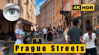 Czech Republic Prague 4k Walk: Exploring Prague streets in Old Town and New Town 🇨🇿 HDR ASMR