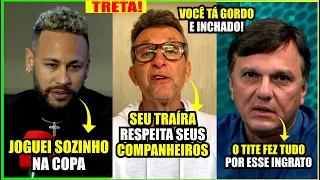 NEYMAR DETONOU JOGADORES A SELEÇÃO E TOMOU INVERTIDA AO VIVO DO NETO E DE MAURO CEZAR - INGRATO?