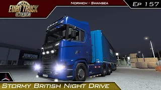 Stormy British Night Drive | Euro Truck Simulator 2 - Promods 2.68 | #157