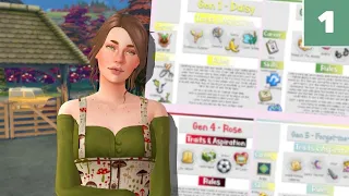 *NEW* FLOWER LEGACY CHALLENGE 🌼 Sims in bloom Legacy #1 (sims 4)