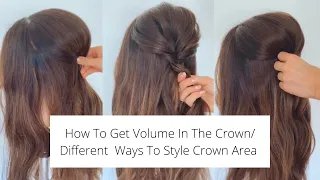 How To Get Volume In The Crown Area / Different Ways to Style The Crown Area For A Bridal Updo