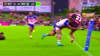 Reece Walsh Try saver on Tigers *EDITED*