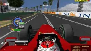 rFactor F1 Melbourne Kimi Raikkonen Onboard !!!