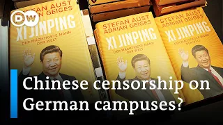 China allegedly stops German campus book event | DW News