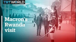 French President Macron in Rwanda for the first time