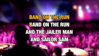 Band On The Run in the Style of "Paul McCartney & Wings" with lyrics (with lead vocal)