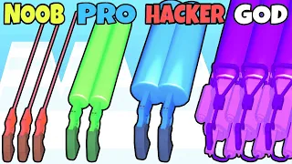 NOOB vs PRO vs HACKER vs GOD in Rifle Barrels!