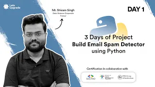 Day 1 | Lets Build Email Spam Detector using Python