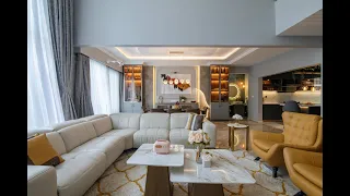 4BHK Luxury Home Interior Design  in Bangalore | Contemporary design theme | Aishwarya Interiors |