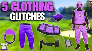 GTA 5 TOP 5 CLOTHING GLITCHES AFTER PATCH 1.68! (Cop Belt, Rare Joggers & More!)