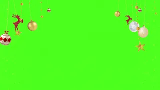 Christmas Decoration background video, Christmas Animation video, green screen elements, overlays HD