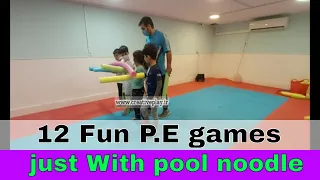 12 Fun physical education games using a pool noodle | creative play