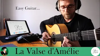 La Valse d'Amélie for Guitar (Tutorial&Tab on Youtube Membership)