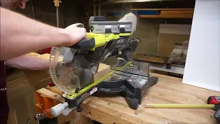 Ryobi One+One 10 " Cordless Miter Saw Demo