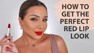 RED LIP MAKEUP TUTORIAL 2021 | NINA UBHI