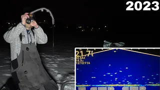 Ice Fishing Huge Schools of Crappie with Livescope Plus!