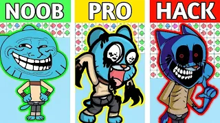 FNF Character Test | NOOB vs PRO vs HACKER | Gameplay VS Playground | GUMBALL.EXE COMPILATION