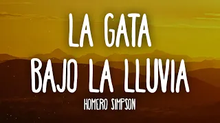 Homero Simpson - La Gata Bajo La Lluvia (Letra/Lyrics) AI Cover