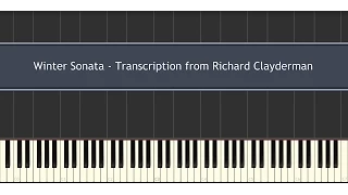 Winter Sonata - Transcription from Richard Clayderman (Piano Tutorial)