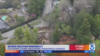 Severe weather causing widespread damage across California