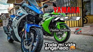 Yamaha R3 🔥 | Toda mi vida engañado 😒✖️ | Prueba de manejo 🏍️ Peor que una Kawasaki Ninja 300?