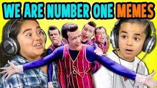 WE ARE NUMBER ONE BUT KIDS REACT TO IT