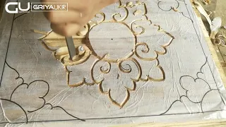 how to carve simple flower,  very easily