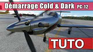 [FR]  Pilatus PC-12 Carenado MSFS - Tuto Démarrage Cold & Dark - Démarrer turbine bug - PC12 Startup