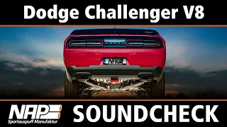 NAP active valve exhaust ▶ Dodge Challenger - Soundcheck & NAP vs. stock comparison