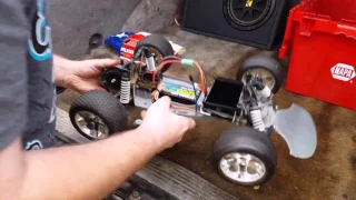 Traxxas Rustler 60mph Speed Run Crash